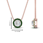 Load image into Gallery viewer, diamond-halo-classic-pendant-emerald-pendant-in-FD-PD10984GEMGR-0.50CT-NL-RG