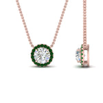 Load image into Gallery viewer, diamond-halo-classic-pendant-emerald-pendant-in-FD-PD10984GEMGR-0.50CT-NL-RG