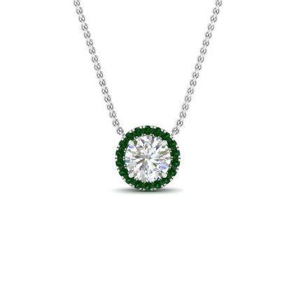 Classic+Round+Halo+Diamond+Pendant+In+Sterling+Silver-FDPD10984-0.50+CT-6