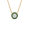 Load image into Gallery viewer, diamond-halo-classic-pendant-emerald-pendant-in-FD-PD10984GEMGR-0.50CT-NL-YG