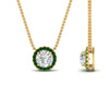 Load image into Gallery viewer, diamond-halo-classic-pendant-emerald-pendant-in-FD-PD10984GEMGR-0.50CT-NL-YG