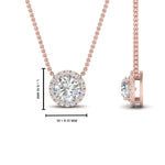 Load image into Gallery viewer, half-carat-halo-diamond-pendant-in-FD-PD10984-0.50CT-NL-RG