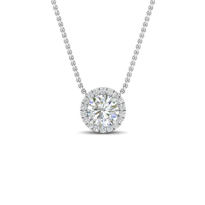 Classic+Round+Halo+Diamond+Pendant+In+Sterling+Silver-FDPD10984-0.50+CT-6