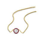 Load image into Gallery viewer, diamond-halo-classic-pendant-pink-sapphire-pendant-in-FD-PD10984GSADRPI-0.50CT-NL-YG