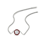 Load image into Gallery viewer, diamond-halo-classic-pendant-ruby-pendant-in-FD-PD10984GRUDR-0.50CT-NL-WG