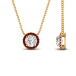 Load image into Gallery viewer, diamond-halo-classic-pendant-ruby-pendant-in-FD-PD10984GRUDR-0.50CT-NL-YG