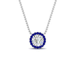 Load image into Gallery viewer, diamond-halo-classic-pendant-sapphire-pendant-in-FD-PD10984GSABL-0.50CT-NL-WG