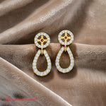 Load image into Gallery viewer, diamond-halo-pave-chandelier-earring-jackets-in-yellow-gold-FDEAR85763