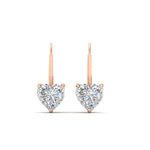 Load image into Gallery viewer, diamond-heart-solitaire-4-ctw.-Leverback-Earrings-in-rose-gold-FDEAR9225HT-4.00 CT-NL-RG