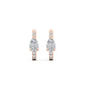 Load image into Gallery viewer, diamond-huggie-earrings-with-pear-center-in-rose-gold-fdear11703angle3-nl-rg.jpg