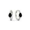 Load image into Gallery viewer, diamond-huggies-with-large-pear-black-diamond-center-in-white-gold-fdear11703gblackangle1-nl-wg.jpg