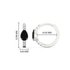 Load image into Gallery viewer, diamond-huggies-with-large-pear-black-diamond-center-in-white-gold-fdear11703gblackangle2-nl-wg-hw.jpg