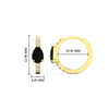 Load image into Gallery viewer, diamond-huggies-with-large-pear-black-diamond-center-in-yellow-gold-fdear11703gblackangle2-nl-yg-hw.jpg