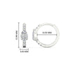 Load image into Gallery viewer, diamond-huggies-with-large-pear-diamond-center-in-white-gold-fdear11703angle2-nl-wg-hw.jpg