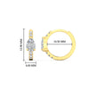 Load image into Gallery viewer, diamond-huggies-with-large-pear-diamond-center-in-yellow-gold-fdear11703angle2-nl-yg-hw.jpg