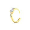 Load image into Gallery viewer, diamond-huggies-with-large-pear-diamond-center-in-yellow-gold-fdear11703angle5-nl-yg.jpg
