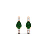Load image into Gallery viewer, diamond-huggies-with-large-pear-emerald-center-in-rose-gold-fdear11703gemgrangle3-nl-rg.jpg