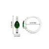 Load image into Gallery viewer, diamond-huggies-with-large-pear-emerald-center-in-white-gold-fdear11703gemgrangle2-nl-wg-hw.jpg