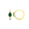 Load image into Gallery viewer, diamond-huggies-with-large-pear-emerald-center-in-yellow-gold-fdear11703gemgrangle2-nl-yg.jpg