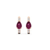 Load image into Gallery viewer, diamond-huggies-with-large-pear-pink-sapphire-center-in-rose-gold-fdear11703gsadrpiangle3-nl-rg.jpg