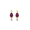 Load image into Gallery viewer, diamond-huggies-with-large-pear-pink-sapphire-center-in-yellow-gold-fdear11703gsadrpiangle3-nl-yg.jpg
