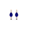 Load image into Gallery viewer, diamond-huggies-with-large-pear-sapphire-center-in-rose-gold-fdear11703gsablangle3-nl-rg.jpg