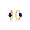 Load image into Gallery viewer, diamond-huggies-with-large-pear-sapphire-center-in-yellow-gold-fdear11703gsablangle1-nl-yg.jpg