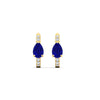 Load image into Gallery viewer, diamond-huggies-with-large-pear-sapphire-center-in-yellow-gold-fdear11703gsablangle3-nl-yg.jpg