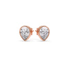 Load image into Gallery viewer, Half Carat Diamond Pear Drop Stud Bezel Earring