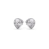 Load image into Gallery viewer, Half Carat Diamond Pear Drop Stud Bezel Earring