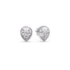 Load image into Gallery viewer, Half Carat Diamond Pear Drop Stud Bezel Earring