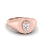 Load image into Gallery viewer, Diamond Pear Shape Signet Ring