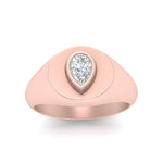 Load image into Gallery viewer, Diamond Pear Shape Signet Ring
