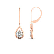 Solitaire Drop Earrings
