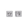 Load image into Gallery viewer, Stylish Princess Bezel Diamond Studs
