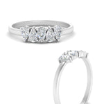 Load image into Gallery viewer, diamond-teardrop-5-stone-wedding-band-half-carat-white-gold-FD8294B-0.10CTANGLE3-NL-WG.jpg