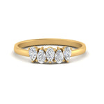 Load image into Gallery viewer, diamond-teardrop-5-stone-wedding-band-half-carat-yellow-gold-FD8294B-0.10CTANGLE3-NL-YG.jpg