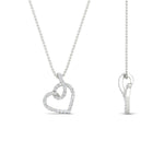 Load image into Gallery viewer, diamond-twist-pave-heart-pendant-in-FDPD11384-NL-WG