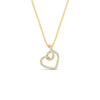 Load image into Gallery viewer, diamond-twist-pave-heart-pendant-in-FDPD11384-NL-YG