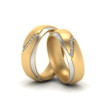 Load image into Gallery viewer, Diamond Wedding Rings For Gay Couples