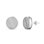 Load image into Gallery viewer, Disc Diamond Mens Earrings