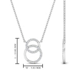 Load image into Gallery viewer, double-circle-diamond-necklace-in-fdpd10835-fancy-nl-wg