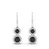 Load image into Gallery viewer, double-drop-lever-back-round-diamond-halo-earrings-with-black-diamond-in-white-gold-FDEAR11226GBLACK-NL-WG.jpg