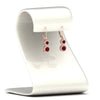 Load image into Gallery viewer, double-drop-lever-back-round-diamond-halo-earrings-with-ruby-in-rose-gold-FDEAR11226GRUDR-NL-RG.jpg