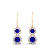 Load image into Gallery viewer, double-drop-lever-back-round-diamond-halo-earrings-with-sapphire-in-rose-gold-FDEAR11226GSABL-NL-RG.jpg
