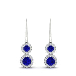 Load image into Gallery viewer, double-drop-lever-back-round-diamond-halo-earrings-with-sapphire-in-white-gold-FDEAR11226GSABL-NL-WG.jpg