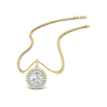 Load image into Gallery viewer, double-halo-diamond-pendant-necklace-for-women-in-yellow-gold-FDPD1190RO-NL-1CT-YG-T.jpg?v=1758259371