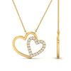 Load image into Gallery viewer, double-heart-open-pendant-with-diamonds-in-FDPD10806-NL-YG.jpg