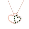 Load image into Gallery viewer, double-heart-open-pendant-with-emerald-in-FDPD10806-GEMGR-NL-RG.jpg
