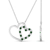 Load image into Gallery viewer, double-heart-open-pendant-with-emerald-in-FDPD10806-GEMGR-NL-WG.jpg